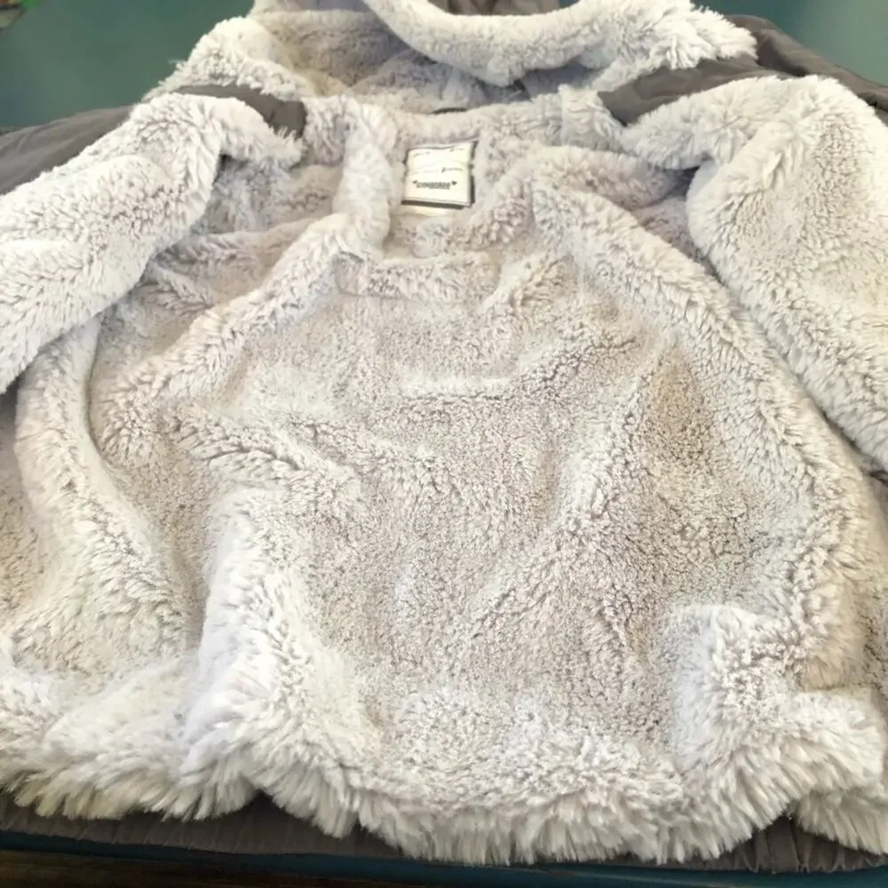 Gymboree Girls Jacket with Hood Faux Fur Lined Size S (5-6)